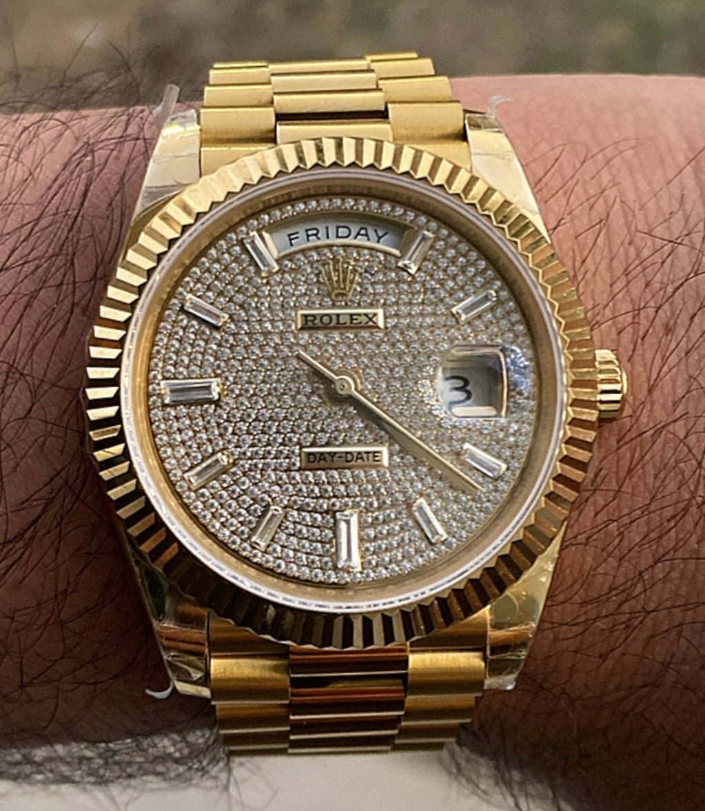 روليكس داي ديت مينا باڤيد - ساعة نادرة جدا - الساعة كليون طبق الاصل ماكينة سويسري