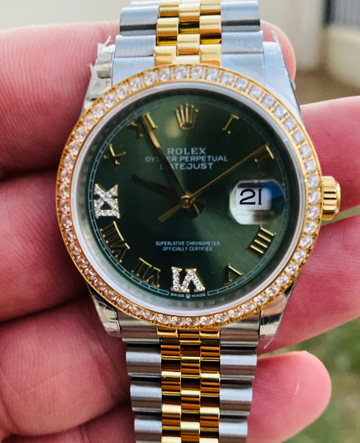 Rolex Datejust - حبة واحدة اوتوماتيك طبق الأصل لا يمكن تميزها و جميع الصور تصوير حقيقي للساعة مو من النت