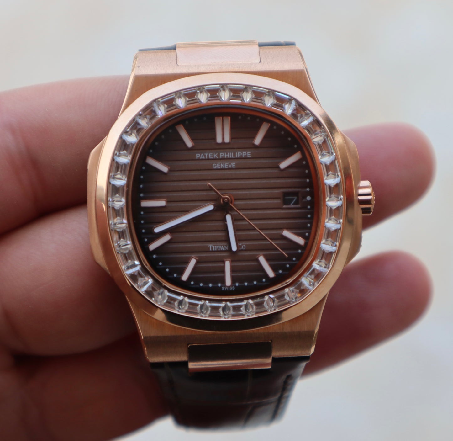 PATEK PHILIPPE RUBY - باتيك فيليب كابتشينو روبي حبة وحدة فقط