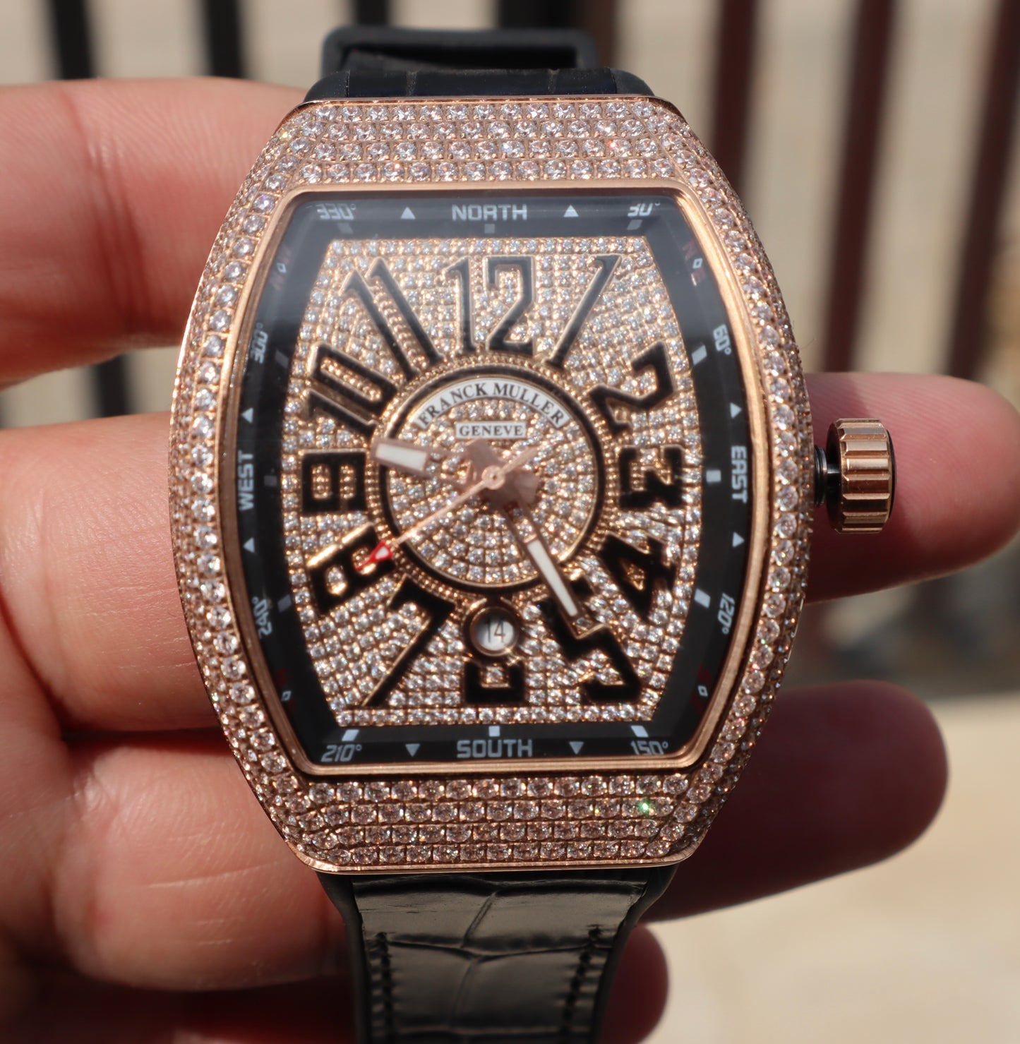 فرانك مولر روز جولد دايموند - كلين طبق الأصل حبة واحدة