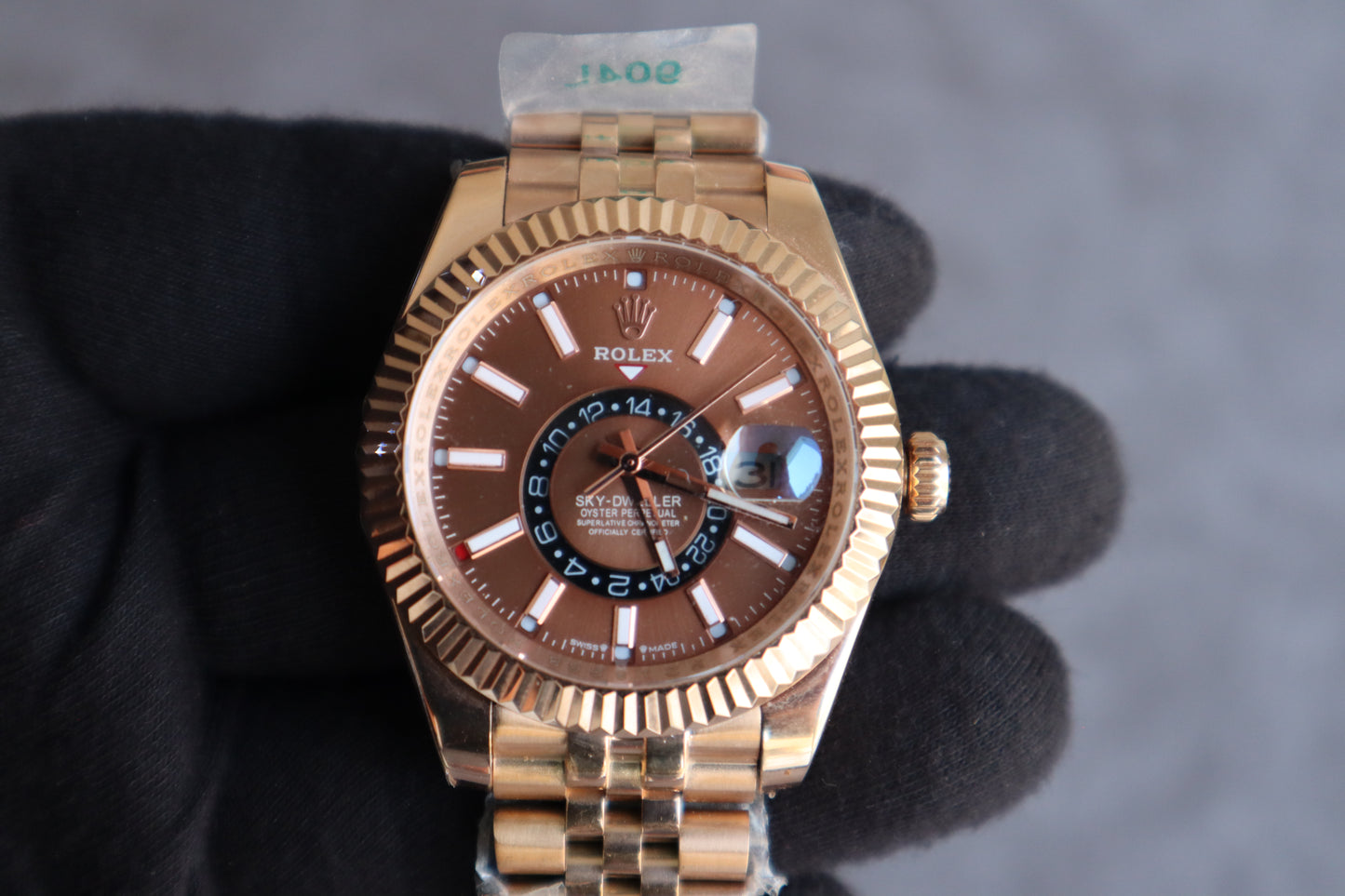 42 mm السعر بالاردني ٣٠٠ دينار رولكس سكاي دولر روز جولد سوبر كواليتي