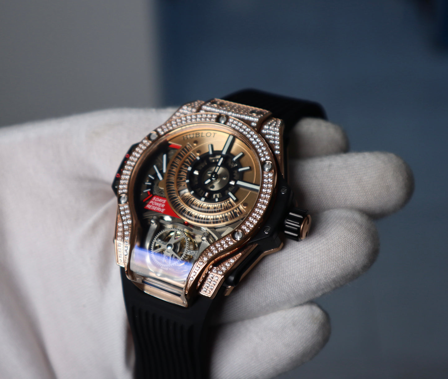 Hublot BIGBANG mp-13 tourbillon RoseGold - هبلوت بيجبانج روزجولد كلين