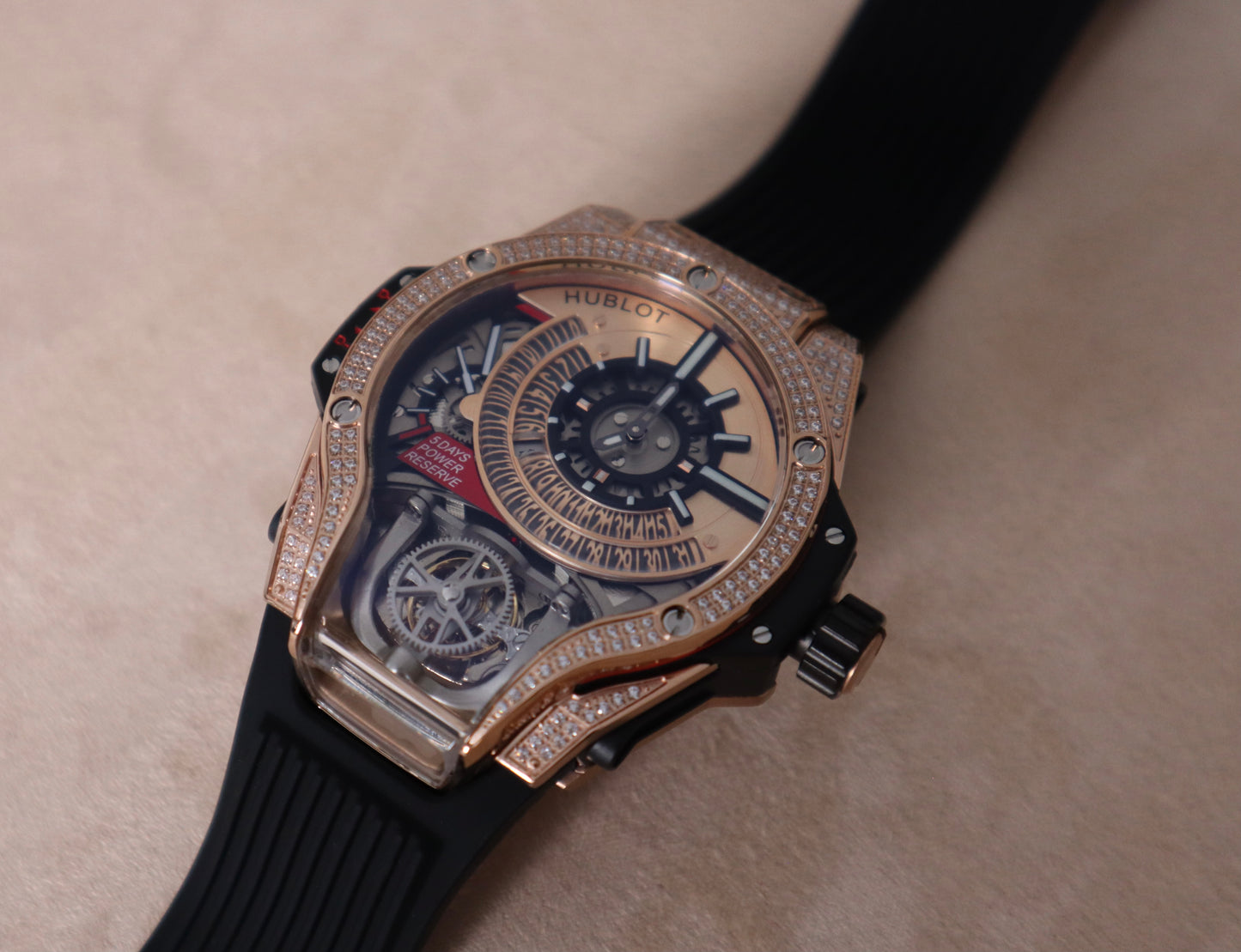 Hublot BIGBANG mp-13 tourbillon RoseGold - هبلوت بيجبانج روزجولد كلين