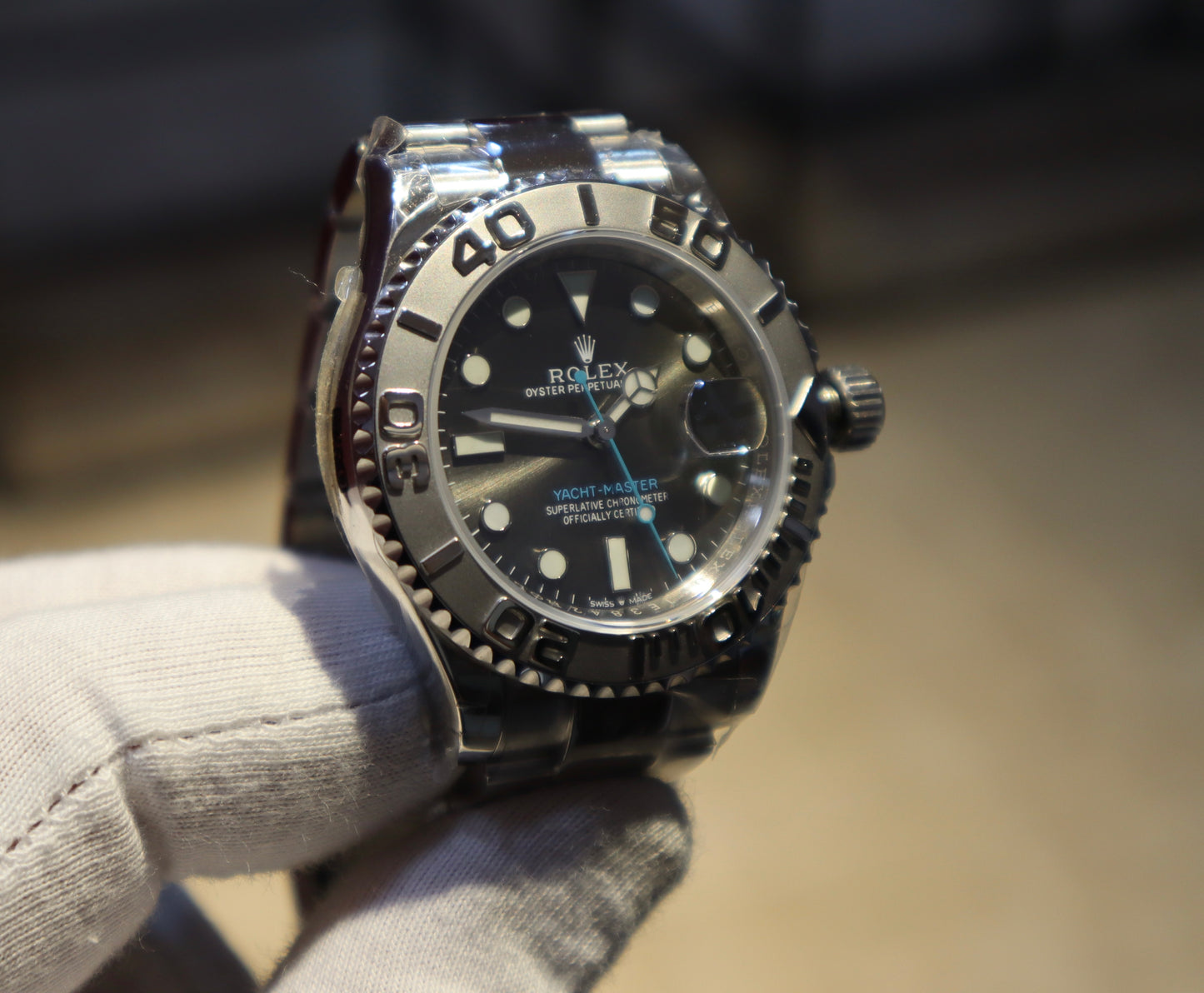 ROLEX YACHT MASTER- رولكس ياخت ماستر كلين طبق الأصل قطعة نادرة سويسري