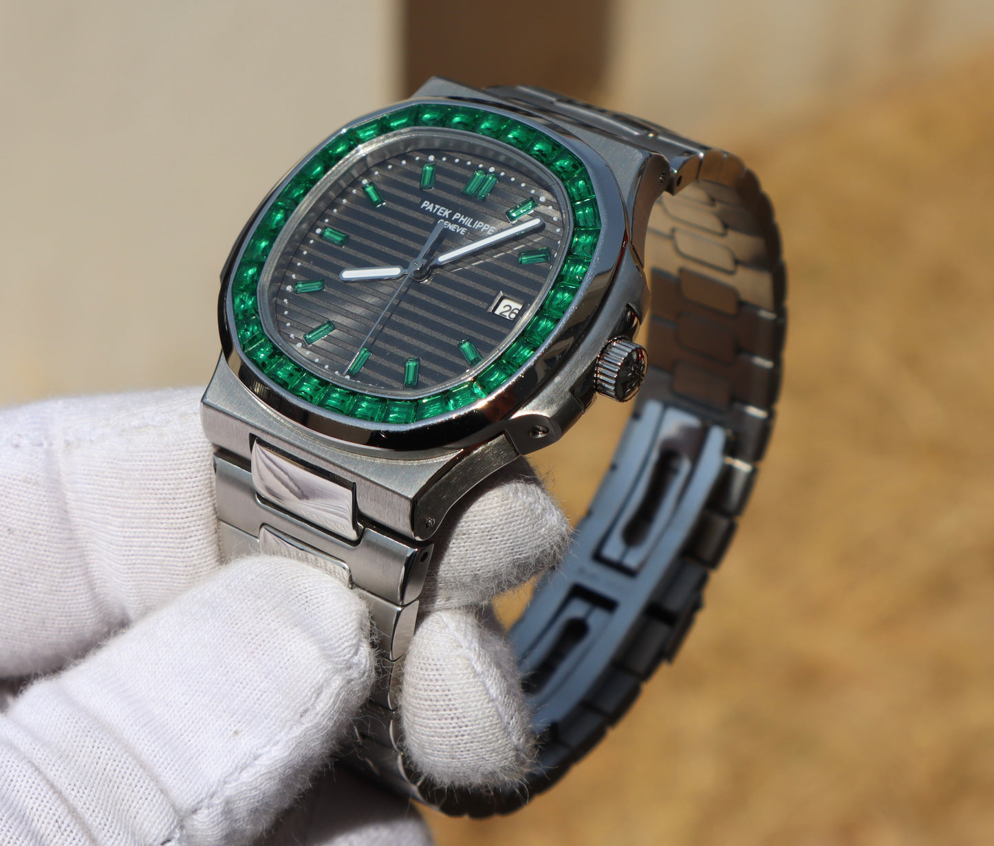 PATEK PHILIPPE RUBY - باتيك فيليب جرين روبي حبة وحدة فق