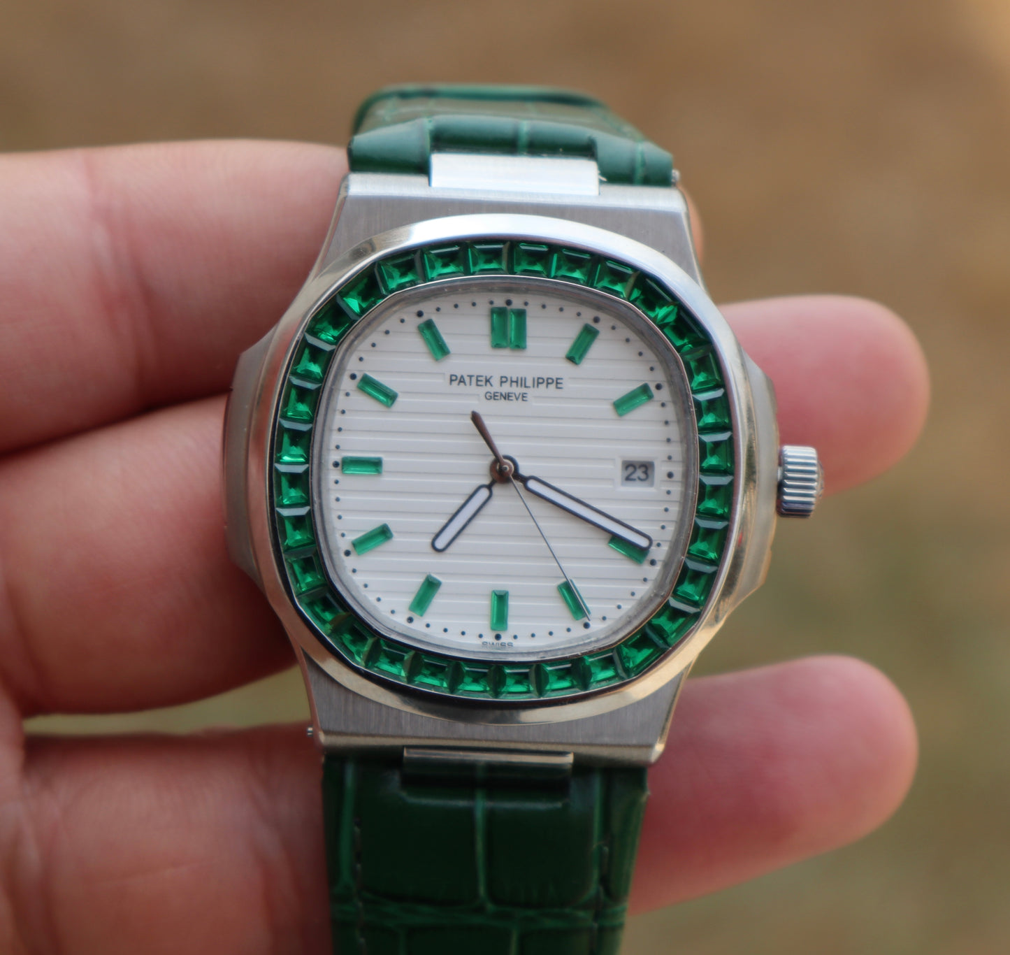 PATEK PHILIPPE RUBY - باتيك فيليب جرين روبي حبة وحدة فقط