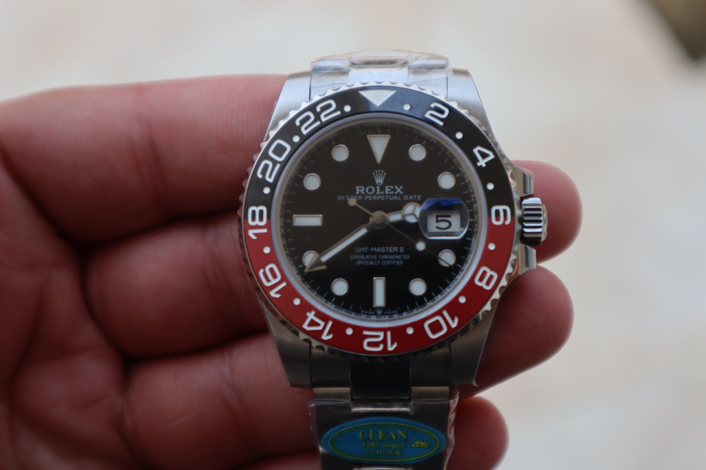 رولكس جي ام تي كولا - الساعة كلين طبق الأصل و نادرة بسبب توقف انتاجها