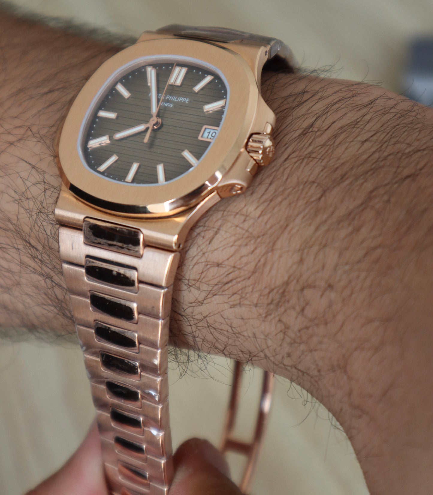 PATEK Philippe 5711 - ساعة باتيك فيليب نوتلس فول روز جولد كلين طبق الاصل