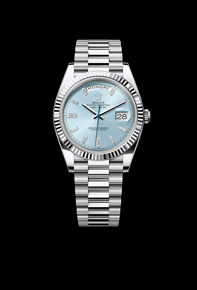 40 mm  السعر بالدينار الاردني 350 دينار -رولكس داي ديت تيفاني  - قطعة واحدة كلين تايتل