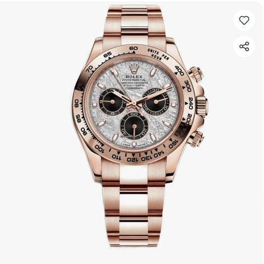 (40 mm) السعر بالدينار الاردني 350 دينار - رولكس دايتونا ماربل روز جولد