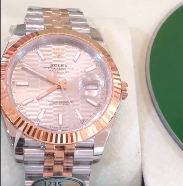 36 mm رولكس ديت جستستيل وذهب إيفروز بقرص ماربل