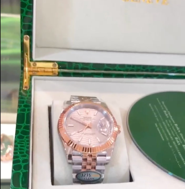 36 mm رولكس ديت جستستيل وذهب إيفروز بقرص ماربل