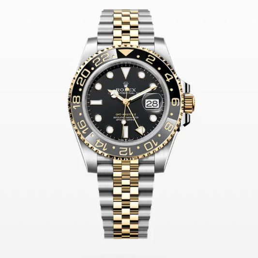 40 mm رولكس جي إم تي ماستر 2 ستانلس ستيل مع ذهب أصفر