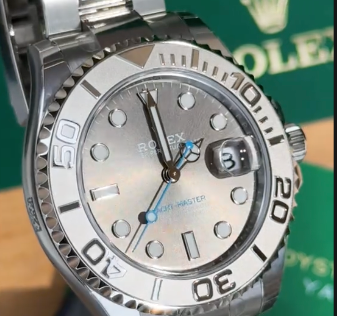 40 mm رولكس يخت ماستر ستانلس ستيل وبلاتينيوم