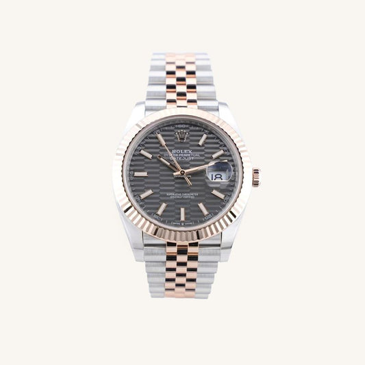 36 mm رولكس ديت جستستيل وذهب إيفروز بقرص ماربل