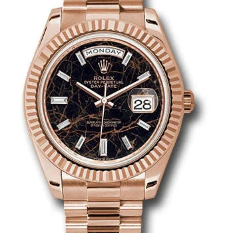 40 mm رولكس داي ديت روز جولد مينا ماربل شركليت - سوبر ماستر