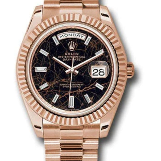 40 mm رولكس داي ديت روز جولد مينا ماربل شركليت - سوبر ماستر