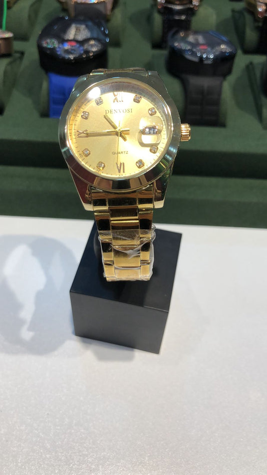 GOLDEN DENVOSI WATCH :  ساعة دينفوزي ذهبية