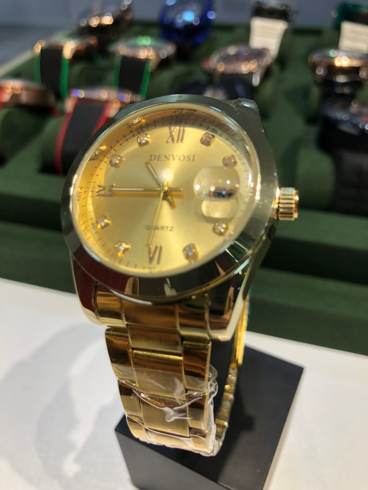 GOLDEN DENVOSI WATCH :  ساعة دينفوزي ذهبية