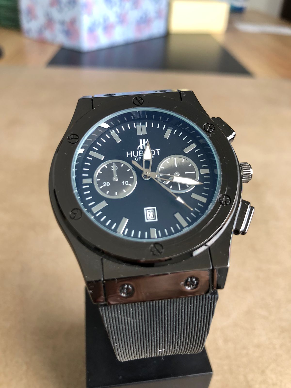 BLACK HUBLOT WATCH : ساعة هوبلوت اسود