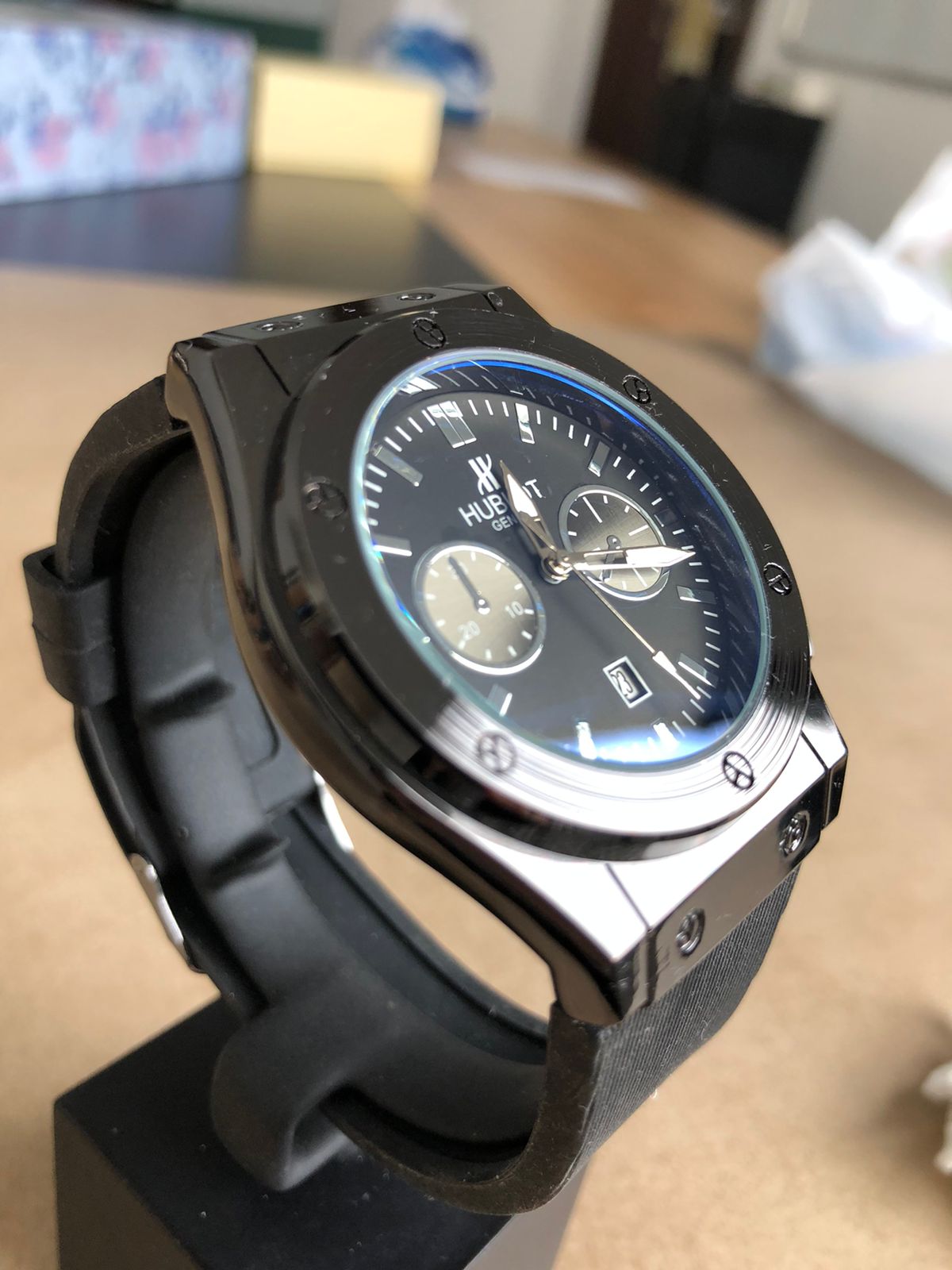 BLACK HUBLOT WATCH : ساعة هوبلوت اسود