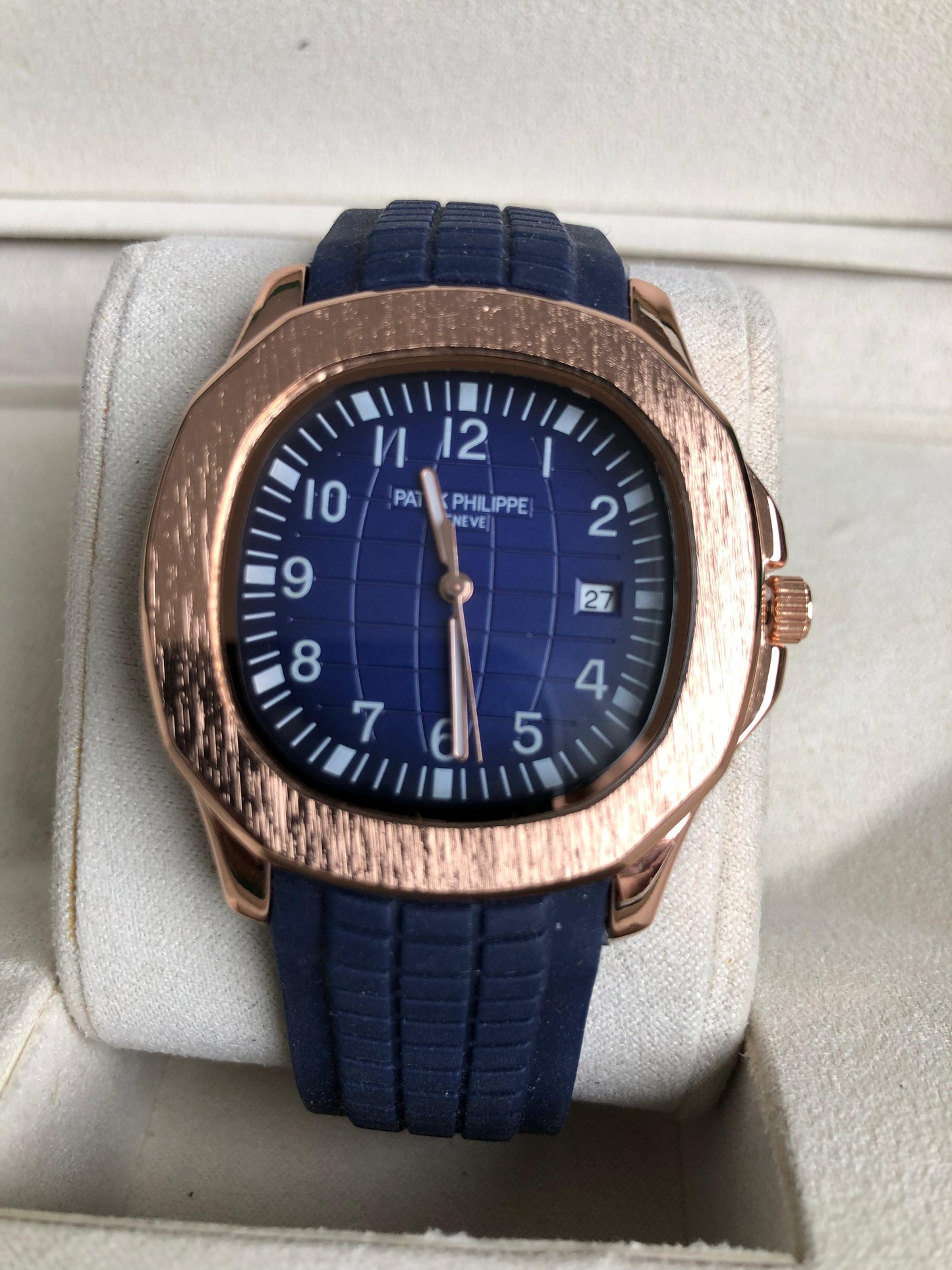 PATEK PHILIPPE WATCH : ساعة باتيك فيليب روز جولد ازرق