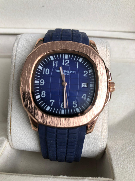 PATEK PHILIPPE WATCH : ساعة باتيك فيليب روز جولد ازرق