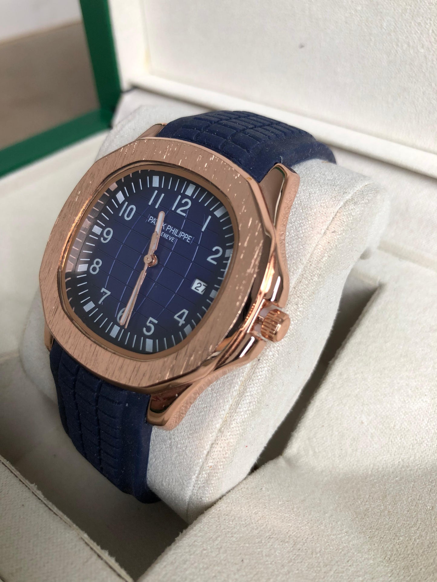 PATEK PHILIPPE WATCH : ساعة باتيك فيليب روز جولد ازرق