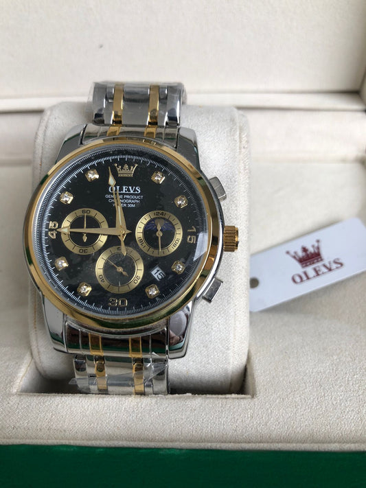 OLEVS WATCH 4  :   ساعة اوليفر فضي