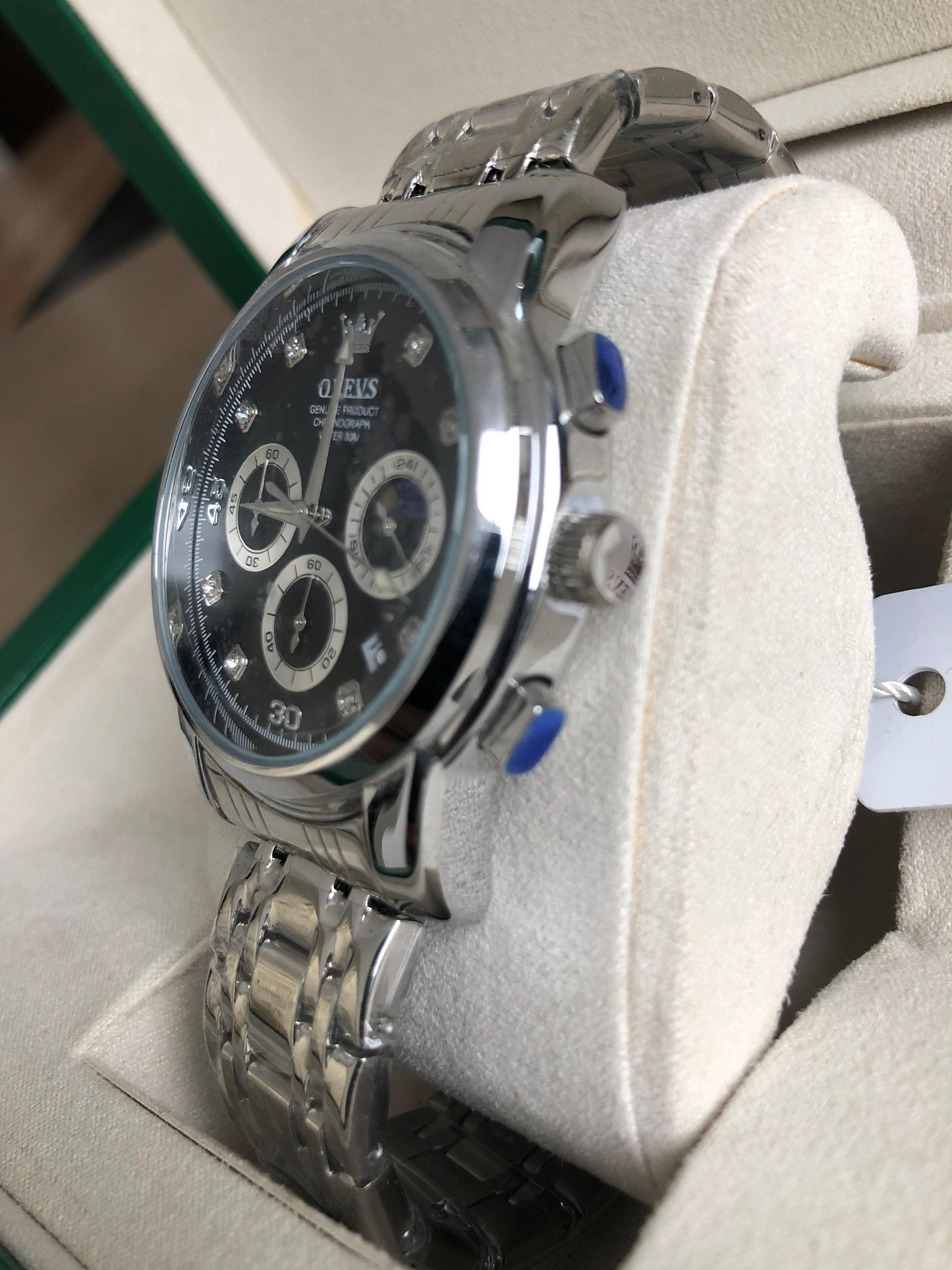 OLEVS WATCH 5  :   ساعة اوليفر فضي