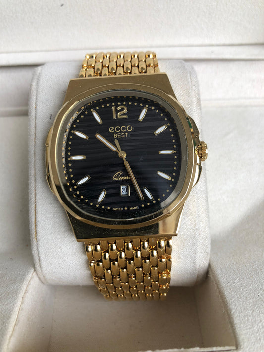 ECCO WATCH   :  ساعة ايكو ذهبي