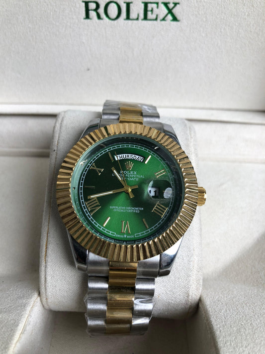 ROLEX WATCH   :  ساعة رولكس اويستر اخضر