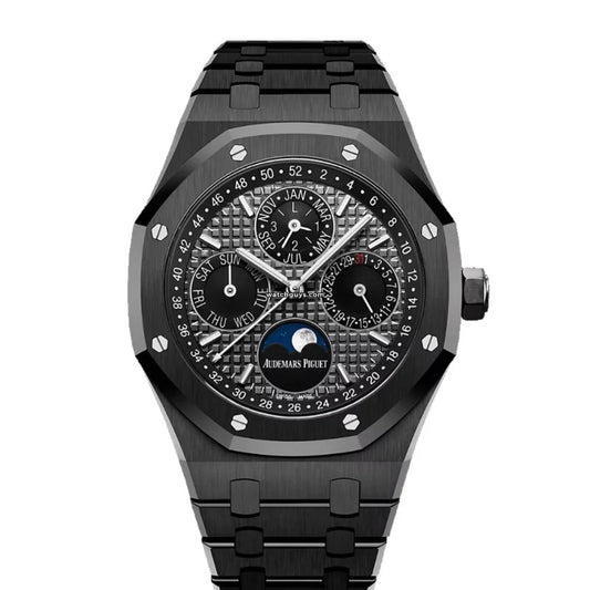 AP Royal Oak Calendar 41 mm - أي بي رويال اوك كاليندار اسود