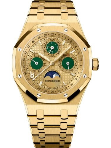 AP Royal Oak Calendar Full gold 41 mm - مصنع كلون طبق الاصل