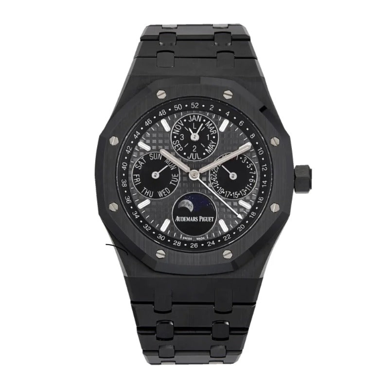 AP Calendar-black matt 41 mm  (كلين تايتل)