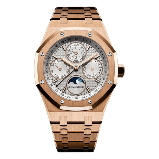 AP Royal Oak 41 mm  -  رويال اوك كاليندر روز جولد سوبر كواليتي