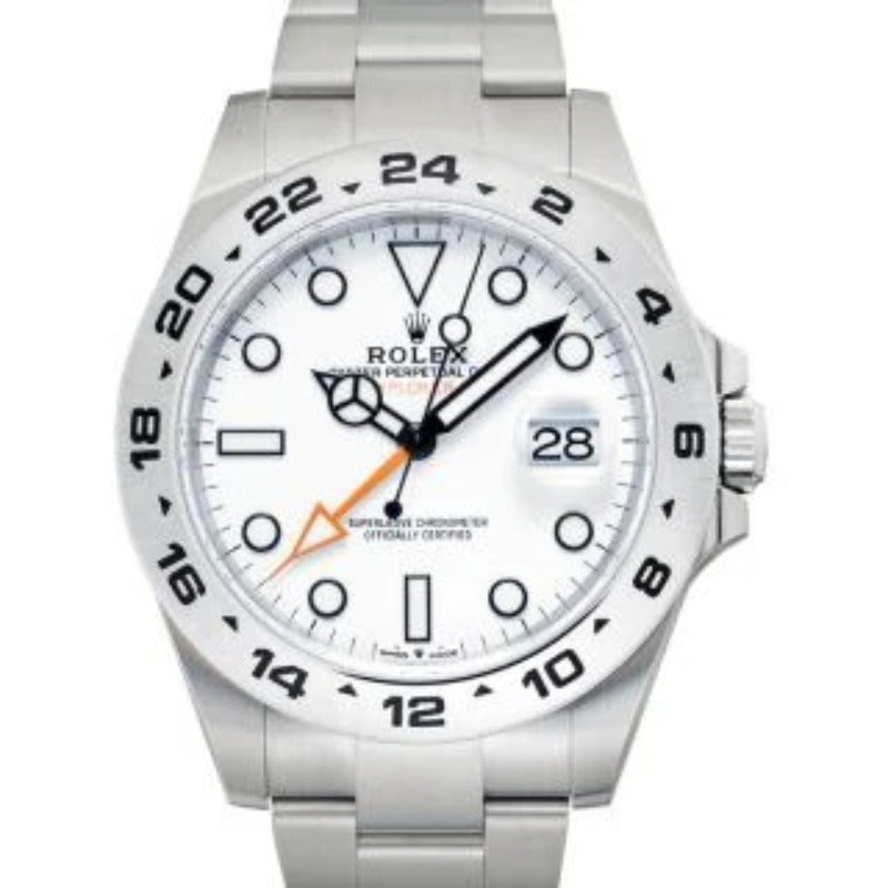 34 mm رولكس اكسبلور ابيض كلين تايتل قطعة واحدة