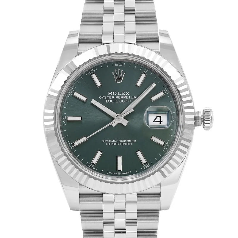 41 mm رولكس دي جست زيتوني اصدار ٢٠٢٣ كلين تايتل  قطعة واحدة