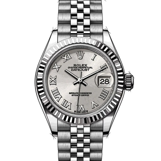 41 mm رولكس داي جست سلڤر ابيض سوبر كواليتي