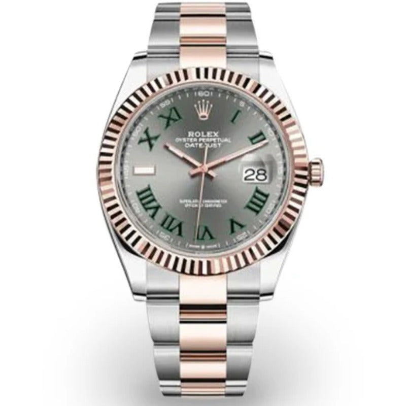 41 mm رولكس داي جست مستعملة اصدار نادر ويمبلدون روز جولد