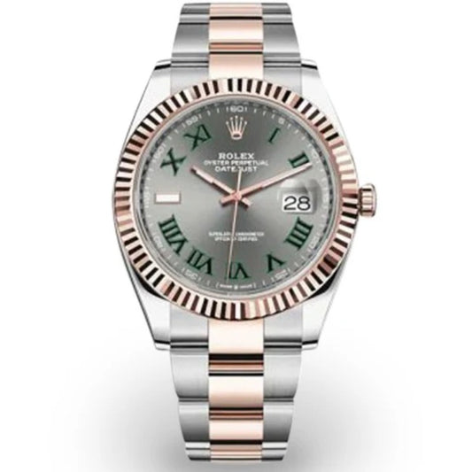 41 mm رولكس داي جست مستعملة اصدار نادر ويمبلدون روز جولد