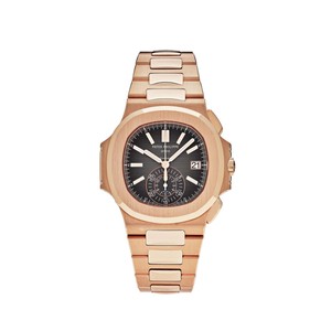 40.5 mm  السعر بالاردني ٣٠٠ دينار باتيك فيليب نوتلس كرونوجراف روزجولد - جراند ماستر