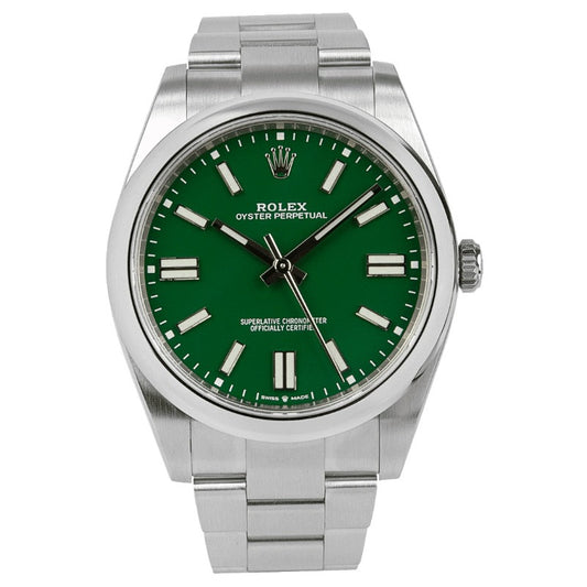 Rolex oyster perpetual Green - متوفر قطعتين جراند ماستر