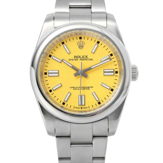 Rolex oyster perpetual Yellow - متوفر قطعتين جراند ماستر