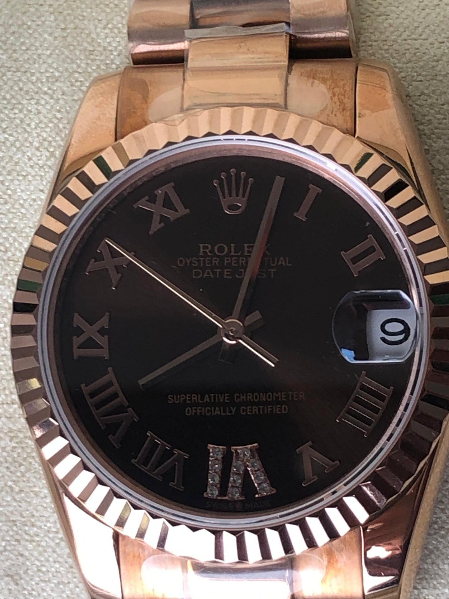 السعر ٥٥٠ دينار Rolex Datejust Lady  رولكس ديت جست نسائيه
