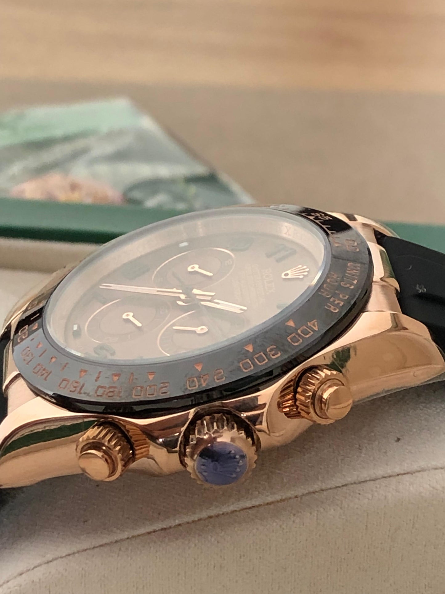 43 mm لمدة ٢٤ ساعه فقط رولكس دايتونا كلين روزجولد - كلين طبق الأصل ماكينة سويسري  قطعة واحدة فقط