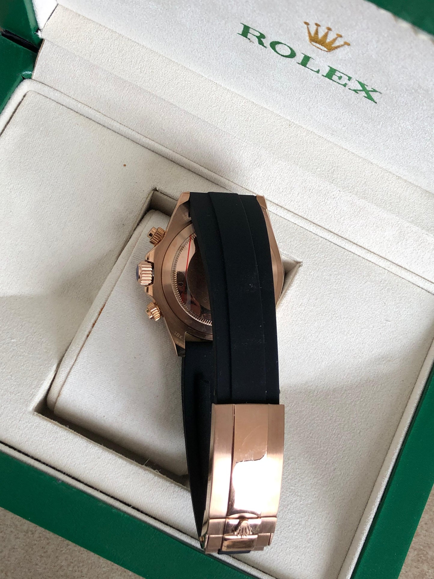 43 mm لمدة ٢٤ ساعه فقط رولكس دايتونا كلين روزجولد - كلين طبق الأصل ماكينة سويسري  قطعة واحدة فقط