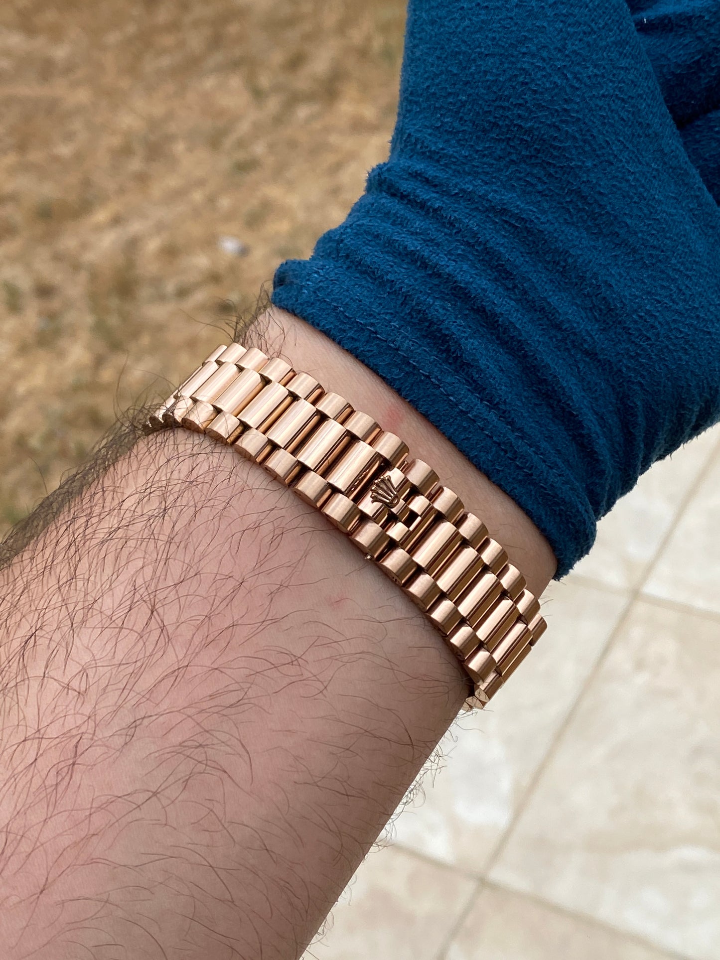 روليكس داي ديت فول روز جولد مينا زيتوني - جراند ماستر ماكينة اوتوماتيك (قطعة واحدة)