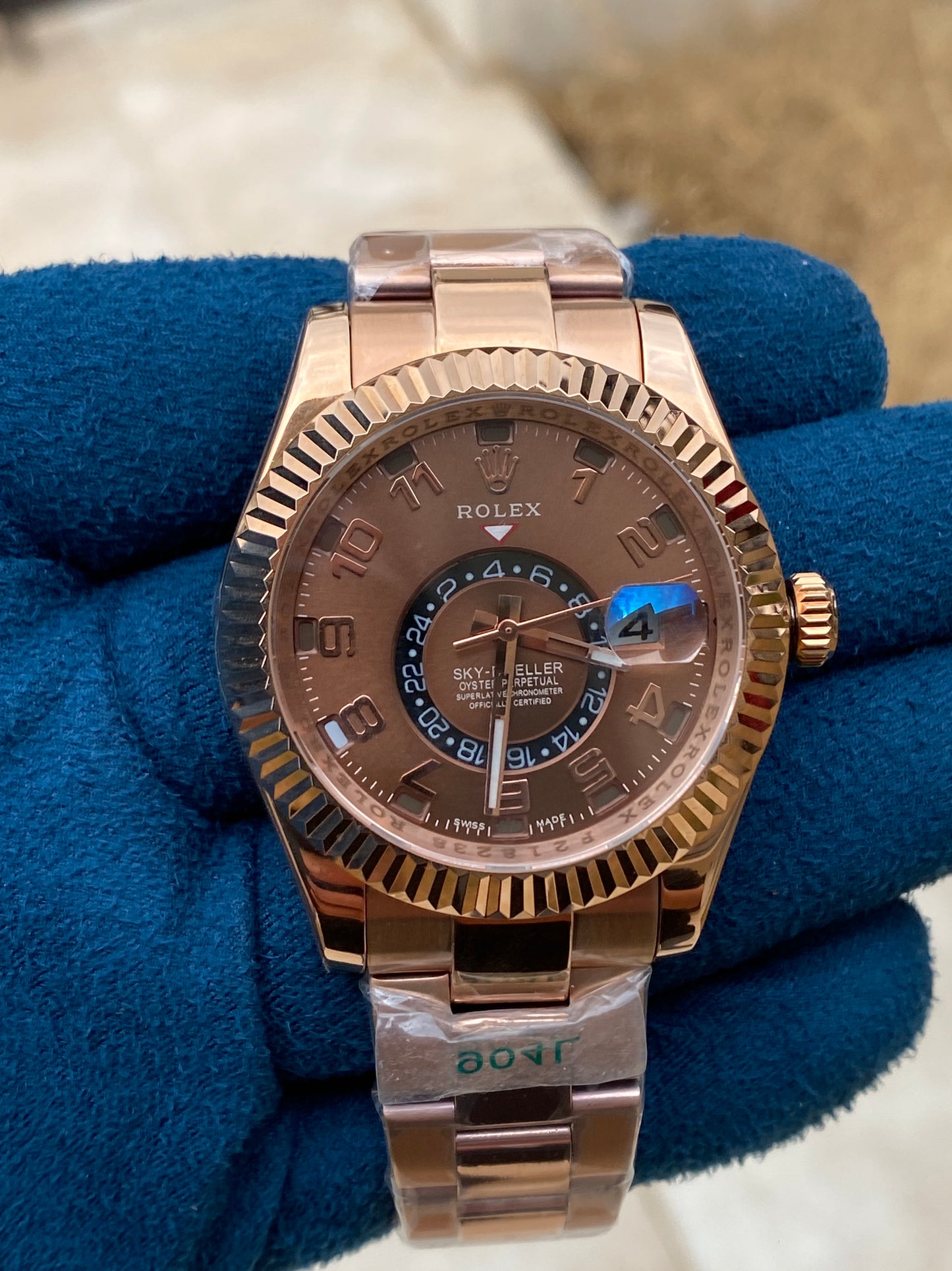 روليكس سكاي دولر فول روز جولد - جراند ماستر ماكينة اوتوماتيك (Copy)