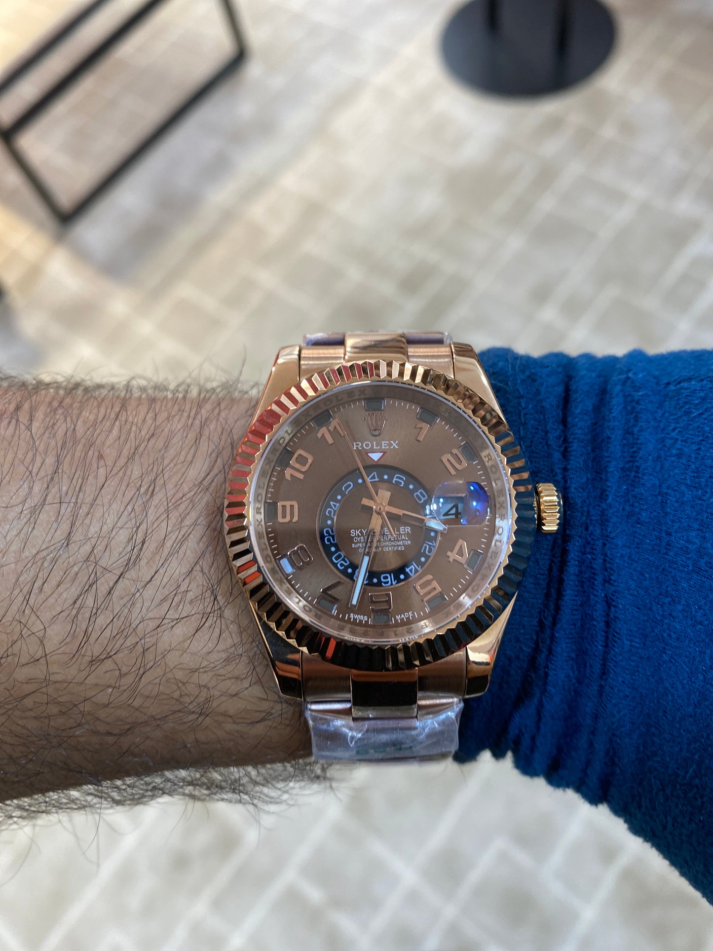 روليكس سكاي دولر فول روز جولد - جراند ماستر ماكينة اوتوماتيك (Copy)